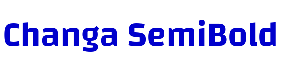 Changa SemiBold шрифт